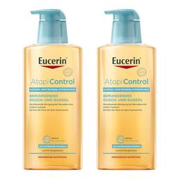 Abbildung: Eucerin AtopiControl Dusch- und Badeöl 2x400 ml, Duschgel PZN 08032283