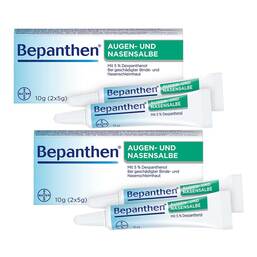 Abbildung: Bepanthen Augen- und Nasensalbe zur Förderung der Wundheilung Augen- und Nasensalbe, 2x10 g PZN 08032286