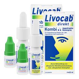 Abbildung: Livocab direkt Kombi Nasenspray & Augentropfen 1x2 P, Kombipackung PZN 08032288