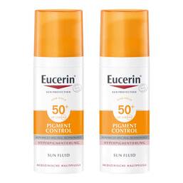 Abbildung: Eucerin Sun Fluid Pigment Control LSF 50 + 2x50 ml, Creme PZN 08032297