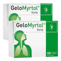 Abbildung: GeloMyrtol forte Kapseln 2x100 St, Magensaftresistente Weichkapseln PZN 08032299