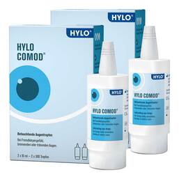 Abbildung: HYLO COMOD Augentropfen 2x 2x10 ml, Augentropfen PZN 08032300
