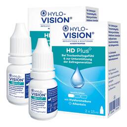 Abbildung: Hylo-Vision HD Plus Augentropfen 2x 2x15 ml, Augengel PZN 08032302