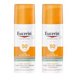 Abbildung: Eucerin Sun Gel-Creme Oil Control LSF 50+ 2x50 ml, Creme PZN 08032313