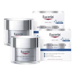Abbildung: Eucerin Hyaluron-Filler Nachtcreme 2x50 ml, Creme PZN 08032334