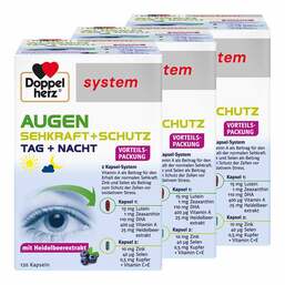 Abbildung: Doppelherz system Augen Sehkraft + Schutz Kapseln 3x120 St, Kapseln PZN 08032428