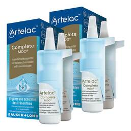 Abbildung: Artelac® Complete MDO® Augentropfen für trockene o. tränende Augen 2x2x10 ml, Augentropfen PZN 08032437