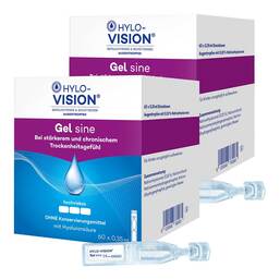 Abbildung: Hylo-Vision Gel sine Einzeldosispipetten 2x60x0.35 ml, Augentropfen PZN 08032448