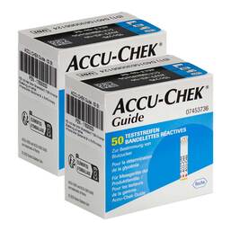 Abbildung: Accu-Chek Guide Teststreifen 2x50 St, Teststreifen PZN 08032486