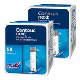 Abbildung: CONTOUR next Sensoren Teststreifen 2x50 St, Teststreifen PZN 08032489