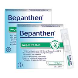 Abbildung: BEPANTHEN® Augentropfen 2x20x0.5 ml, Augentropfen PZN 08032492