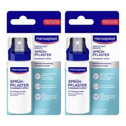 Abbildung: Hansaplast Zweite Haut Schutz Sprüh-Pflaster 2x40 ml, Sprühflasche PZN 08032493
