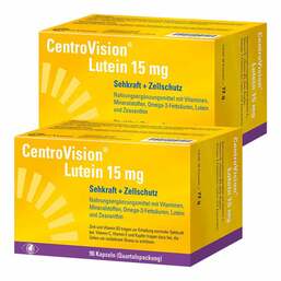 Abbildung: Centrovision Lutein 15 mg Kapseln 2x90 St, Kapseln PZN 08032544
