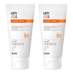 Abbildung: Leti AT4 Defense SPF 50+ Gesichtscreme 2x50 ml, Creme PZN 08032570
