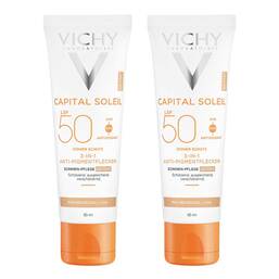 Abbildung: Vichy Idéal Soleil Anti Pigmentflecken Creme LSF 50+ 2x50 ml, Creme PZN 08032575