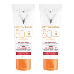 Abbildung: Vichy Ideal Soleil Anti-Age Creme LSF 50 2x50 ml, Creme PZN 08032577
