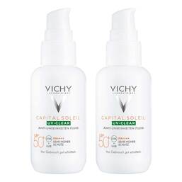 Abbildung: Vichy Capital Soleil UV-Clear LSF 50 + 2x40 ml, Flüssigkeit PZN 08032587