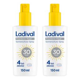 Abbildung: Ladival trockene Haut Sonnenschutz-Spray LSF 30 2x150 ml, Spray PZN 08032602