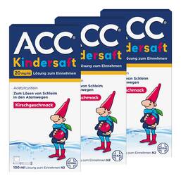 Abbildung: ACC Kindersaft 3x100 ml, Lösung zum Einnehmen PZN 08032638