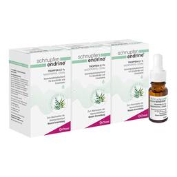 Abbildung: schnupfen endrine® Tropfen 0,1% 3x10 ml, Nasentropfen PZN 08032649