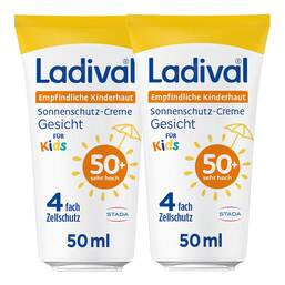 Abbildung: LADIVAL empfindliche Kinderhaut Creme LSF 50+ 2x50 ml, Creme PZN 08032717 
