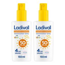 Abbildung: LADIVAL empfindliche Kinderhaut Spray LSF 50+ 2x150 ml, Spray PZN 08032719 