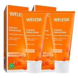 Abbildung: Weleda Sanddorn Express Handcreme 2x50 ml, Creme PZN 08032766
