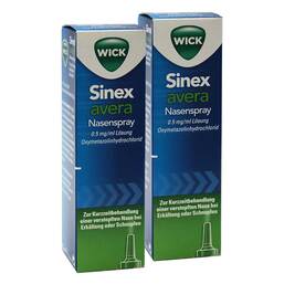Abbildung: WICK Sinex avera Nasenspray 2x15 ml, Nasendosierspray PZN 08032788