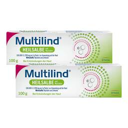 Abbildung: Multilind Heilsalbe mit Nystatin und Zinkoxid 2x100 g, Paste PZN 08032799