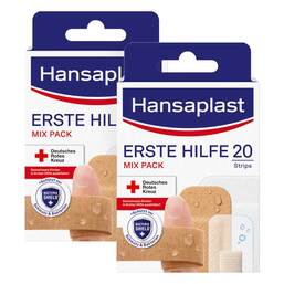Abbildung: Hansaplast Erste Hilfe Pflaster Mix 2x20 St, Pflaster PZN 08032816 