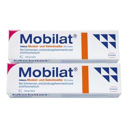 Abbildung: Mobilat Intens Muskel- und Gelenksalbe 3% Creme 2x100 g, Salbe PZN 08032830
