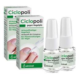 Abbildung: Ciclopoli gegen Nagelpilz 2x6.6 ml, Wirkstoffhaltiger Nagellack PZN 08032862