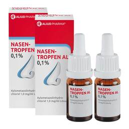 Abbildung: NASENTROPFEN AL 0,1% 2x10 ml, Lösung PZN 08032868