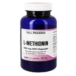 Abbildung: L-Methionin 500 mg GPH Kapseln Kapseln, 120 St PZN 08403996