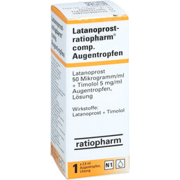 Abbildung: Latanoprost ratiopharm comp. Augentropfen 1X2.5 ml, Augentropfen PZN 08404286