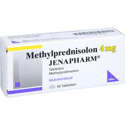 Abbildung: Methylprednisolon 4 mg Jenapharm Tabletten 50 St, Tabletten PZN 08424159