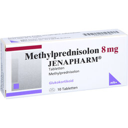 Abbildung: Methylprednisolon 8 mg Jenapharm Tabletten 10 St, Tabletten PZN 08424188
