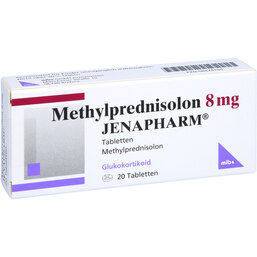 Abbildung: Methylprednisolon 8 mg Jenapharm Tabletten 20 St, Tabletten PZN 08424194