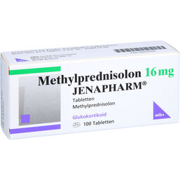 Abbildung: Methylprednisolon 16 mg Jenapharm Tabletten 100 St, Tabletten PZN 08424260