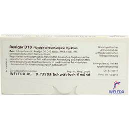 Abbildung: Realgar D 10 Ampullen 8X1 ml, Ampullen PZN 08437280
