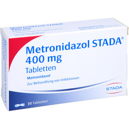Abbildung: Metronidazol STADA 400 mg Tabletten 30 St, Tabletten PZN 08441726