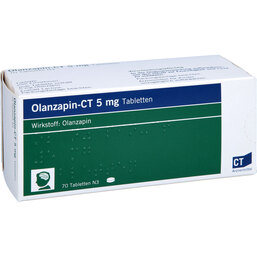 Abbildung: Olanzapin-CT 5 mg Tabletten 70 St, Tabletten PZN 08442163