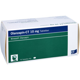 Abbildung: Olanzapin-CT 10 mg Tabletten 70 St, Tabletten PZN 08442217