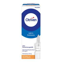 Abbildung: Otriven 0,05 % Nasenspray (Dosierspray) ohne Konservierungsstoffe für Kinder 10 ml, Dosierspray PZN 08444558