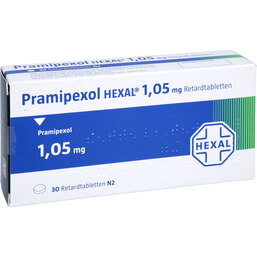 Abbildung: Pramipexol Hexal 1,05 mg Retardtabletten 30 St, Retard-Tabletten PZN 08454982
