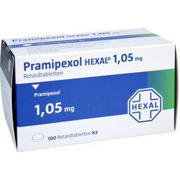 Abbildung: Pramipexol Hexal 1,05 mg Retardtabletten 100 St, Retard-Tabletten PZN 08454999