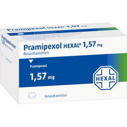 Abbildung: Pramipexol Hexal 1,57 mg Retardtabletten 30 St, Retard-Tabletten PZN 08455013