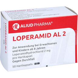 Abbildung: Loperamid AL 2 Hartkapseln 50 St, Hartkapseln PZN 08457779