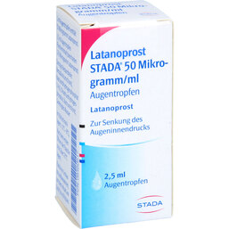 Abbildung: Latanoprost STADA 50 Mikrogramm / ml Augentropfen 2.5 ml, Augentropfen PZN 08460617