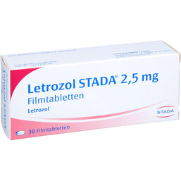 Abbildung: Letrozol STADA 2,5 mg Filmtabletten 30 St, Filmtabletten PZN 08460652
